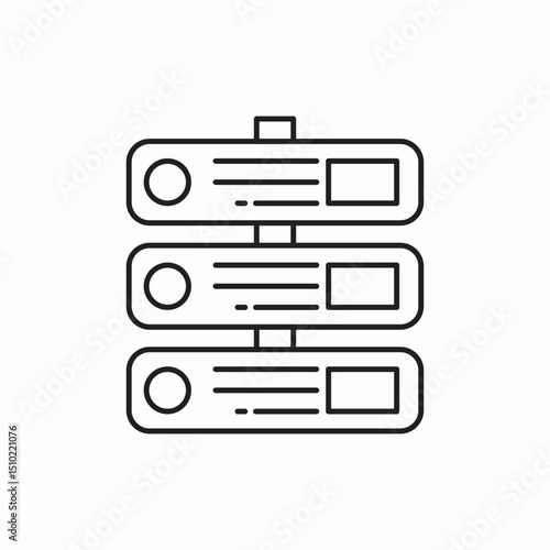 data server icon vector sign