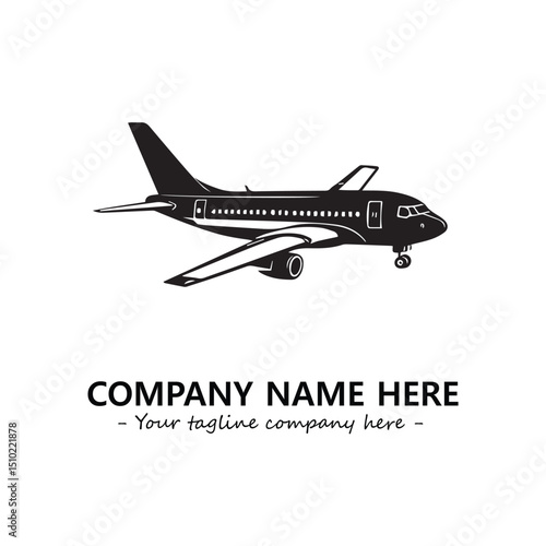 Wallpaper Mural Plane silhouette logo company design vector illustration Torontodigital.ca