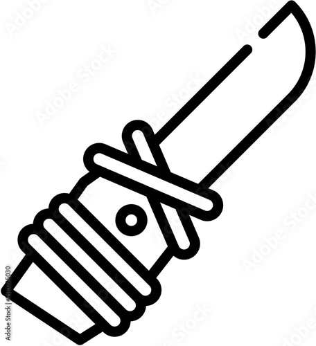 Animal, Dinosaur, Stone, Prehistoric, Skull, Needle, hunt, Cave, weapon and Fire line icon. Vector illustration. Editable stroke. stock illustration