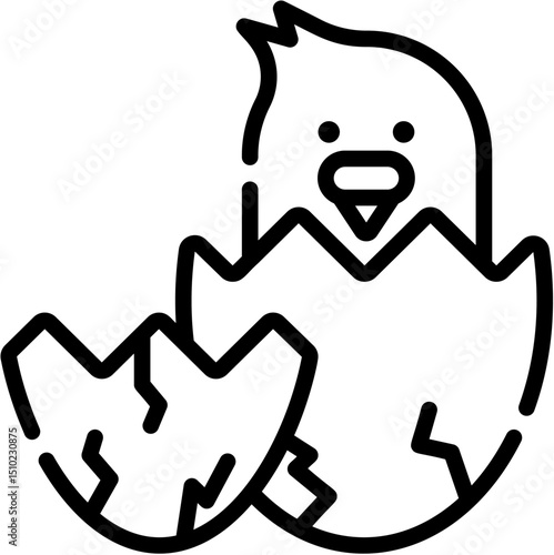 Rabbit, Flower, Butterfly, Spring, Sakura, Plant, sprout, otter, bee and Fertilizer line icon. Vector illustration. Editable stroke. stock illustration