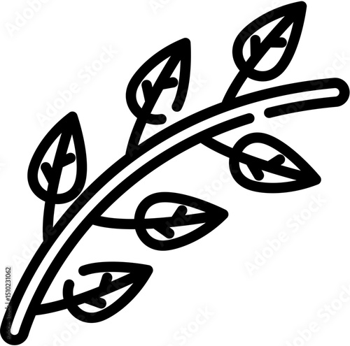 Rabbit, Flower, Butterfly, Spring, Sakura, Plant, sprout, otter, bee and Fertilizer line icon. Vector illustration. Editable stroke. stock illustration
