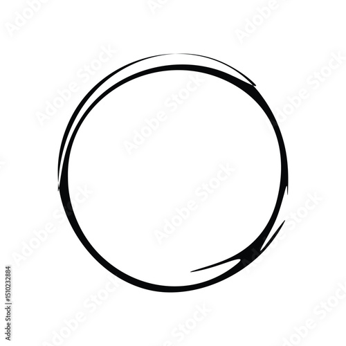 Scribble Circle Frame