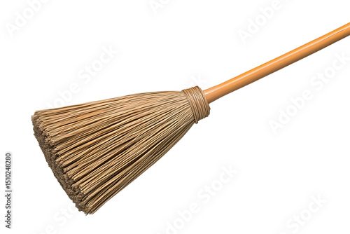 Wallpaper Mural Broom. Corn straw broom. Professional natural organic wooden extra large heavy duty broom. Cleaning tool for home, garden, office room. Commercial business, cleaning service. Ai Generated Images Torontodigital.ca