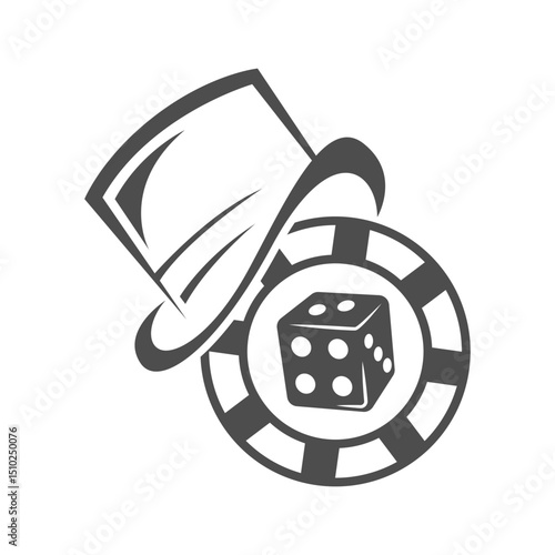 Dice with Hat and Monocle Icon