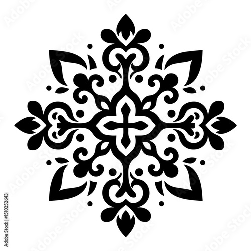 vector floral ornament fractal geometry and artistic balance in ornamental patterns