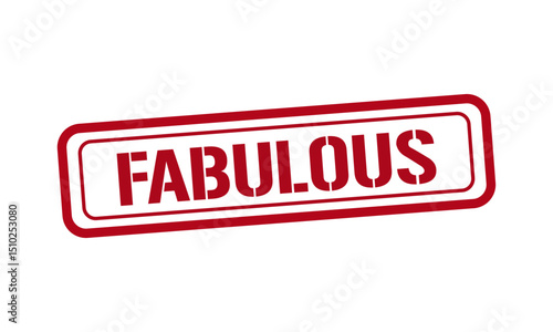FABULOUS red stamp text vector, rubber stamp