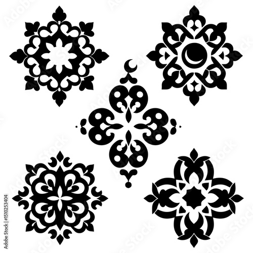 The legacy of traditional artistry woven into modern vector elegance