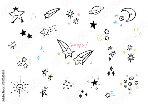 ゆるい手書きの星