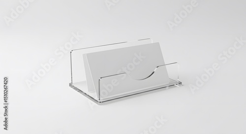 Clear acrylic business card holder