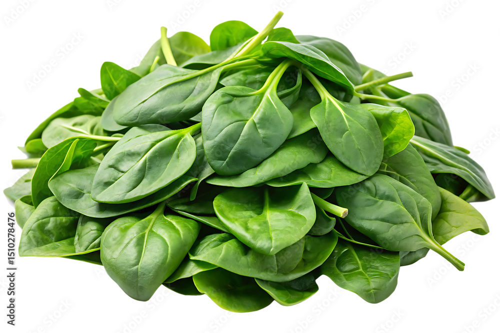fresh spinach leaves pile isolated on white background fresh spinach leaves pile isolated on white background