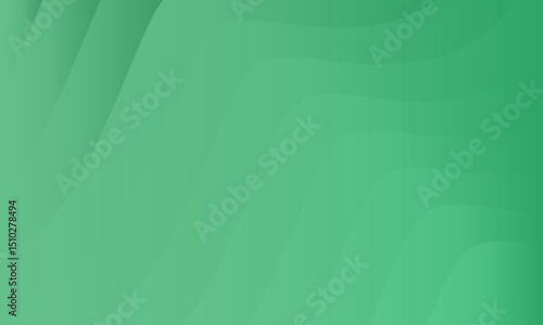 Abstract background with green light turquoise waves creating a soothing and calming visual effect.