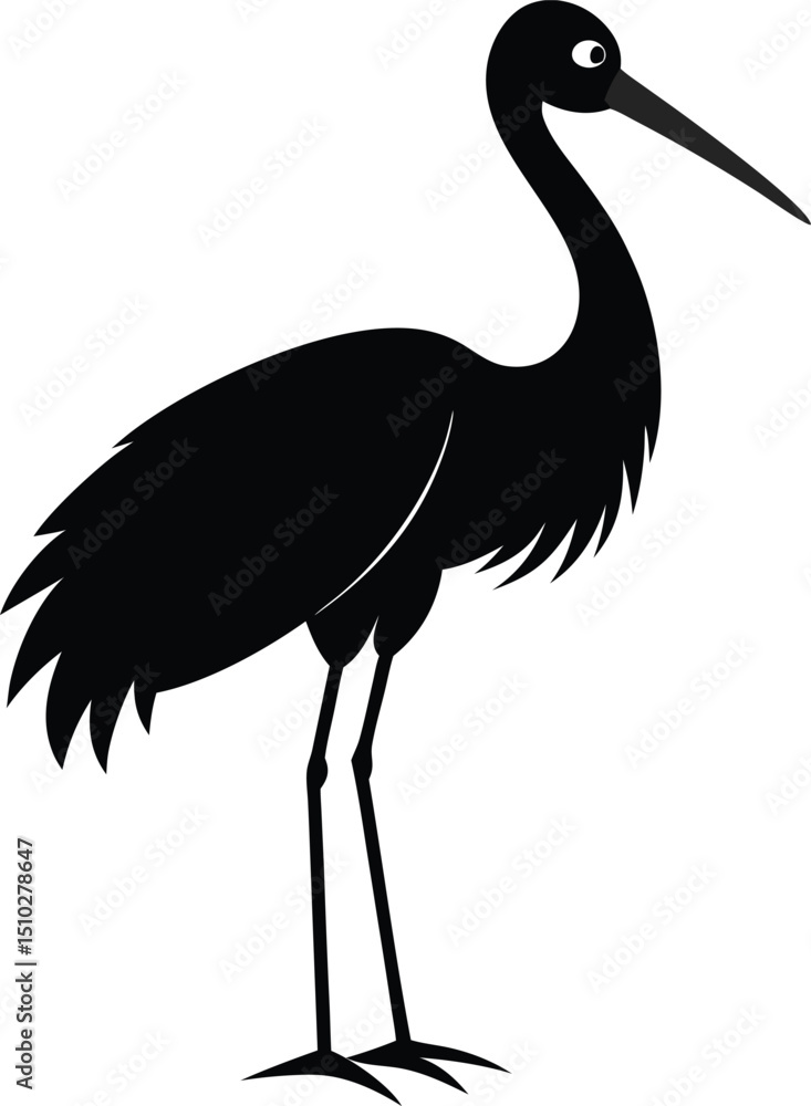 Fototapeta premium stork with wings