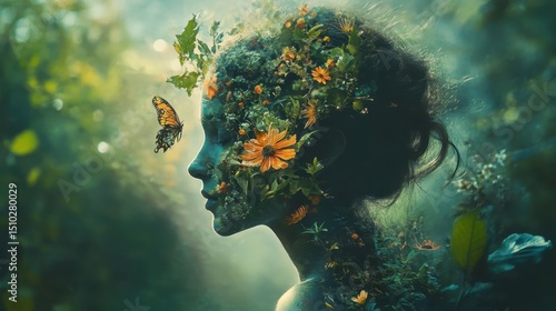 A creative representation of merging nature and mindfulness through gentle motion.