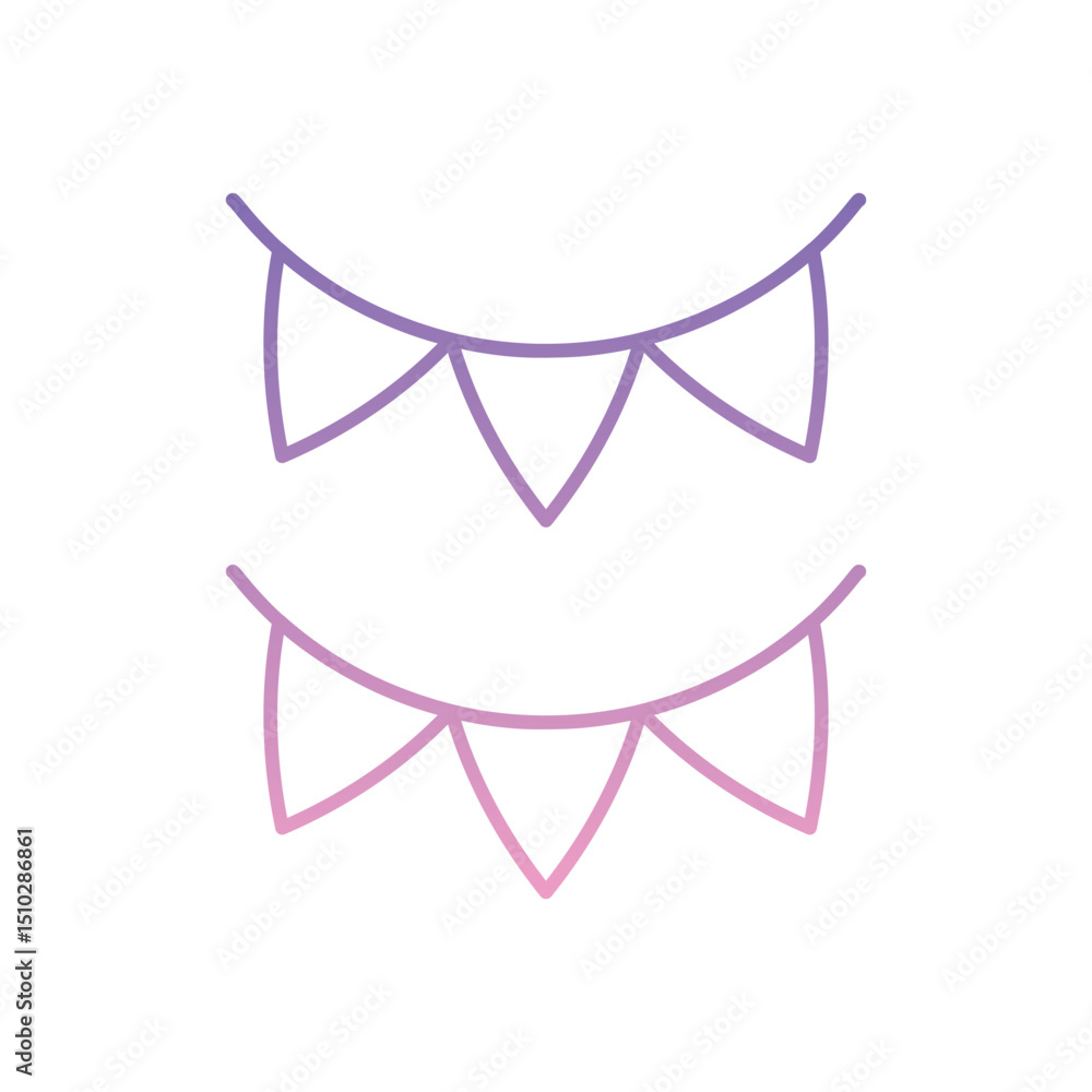 Garlands Icon vector stock illustration Garlands Icon vector stock illustration