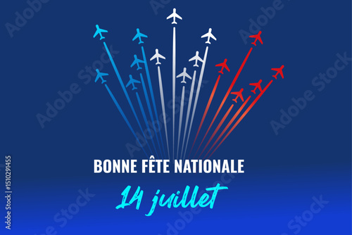 Bastille Day France 14 Juillet National Holiday Airshow Planes