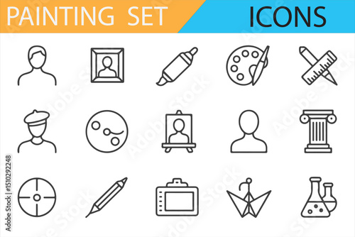 Icon Collection for Artists, Illustrators, and Painters