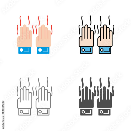 Smelly Hands Vector Icon