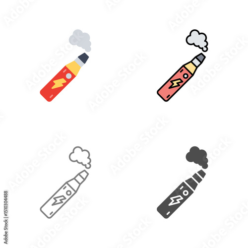 Electronic Cigarette Vector Icon