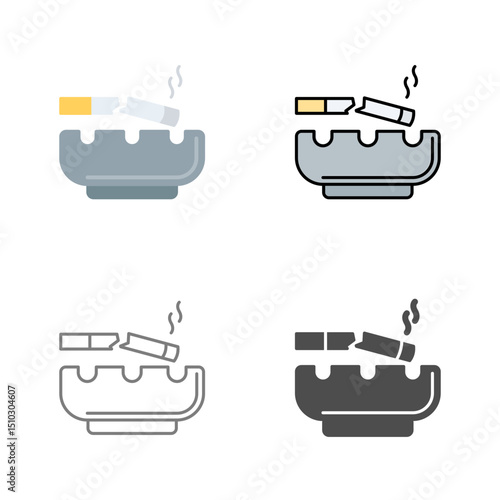 Broken Cigarette Vector Icon