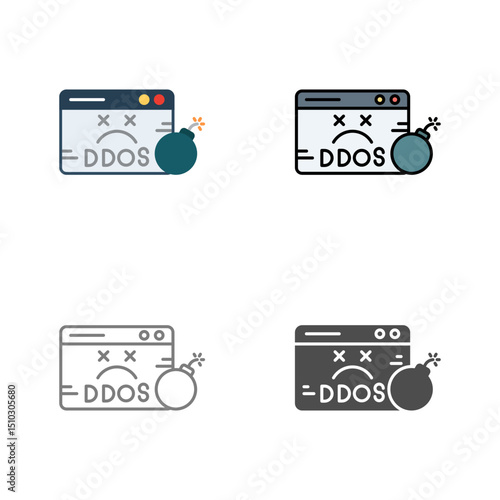 Ddos Vector Icon