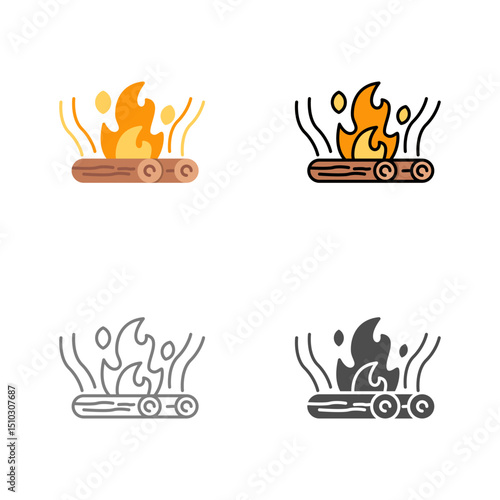 Bonfire Vector Icon