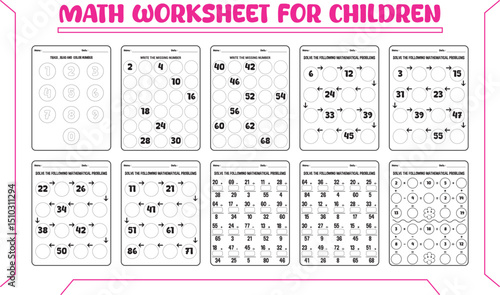 Multi method math vector worksheet with maze puzzle 