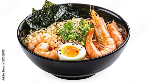 Wallpaper Mural Bowl of shrimp ramen with egg and seaweed Torontodigital.ca