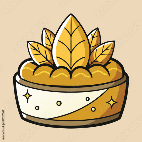 Exquisite gold leaf delicately applied to a gourmet dessert, adding luxury and elegance.