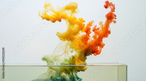 Colorful Ink Blossoms