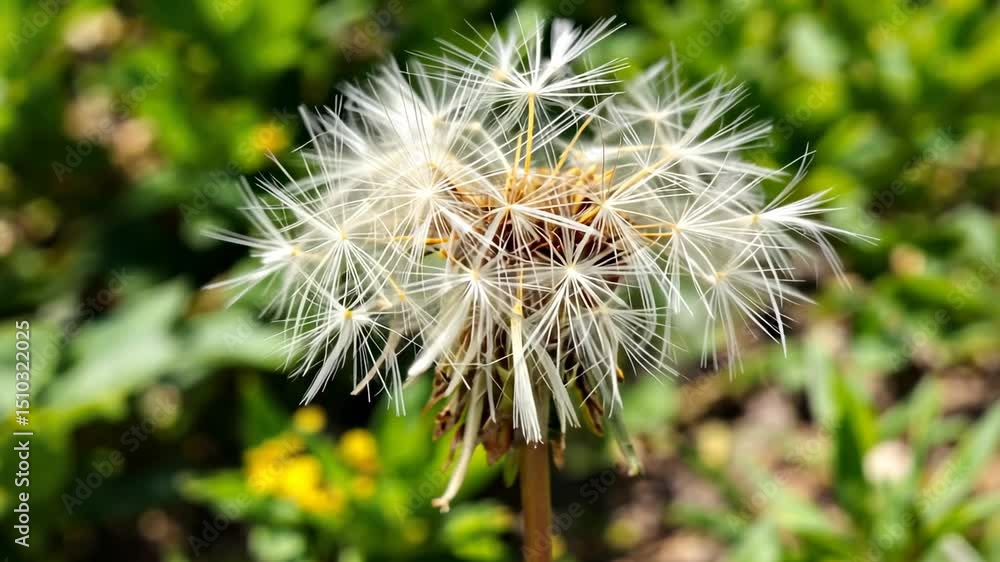 Fluffy dandelion seed head Fluffy dandelion seed head