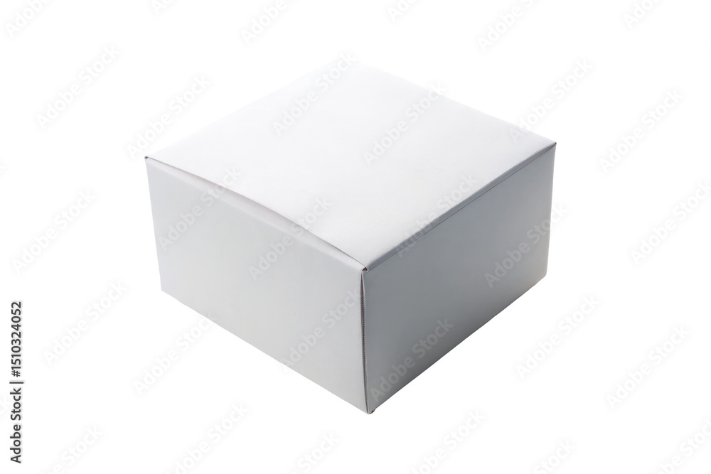 White Paper Box Isolated on Transparent Background
White Paper Box Isolated on Transparent Background