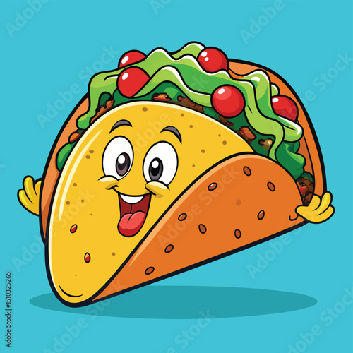Messy colorful taco or kebab street food in paper wrapper fast casual