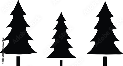 Minimalist Desert Illustration Saguaro Cactus on Rolling Sand Dunes Under a Circle Sun in Black and White