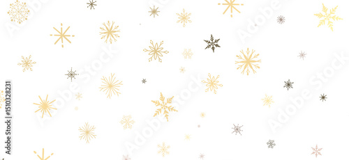Glistening Snow Shower: Striking 3D Illustration Showcasing Falling Holiday Snowflakes