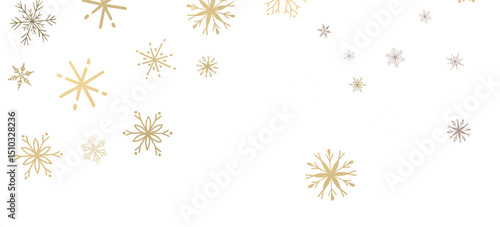Wallpaper Mural Glistening Snow Shower: Striking 3D Illustration Showcasing Falling Holiday Snowflakes Torontodigital.ca