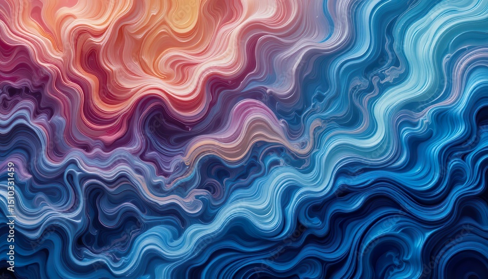 Fototapeta premium abstract colorful background with waves