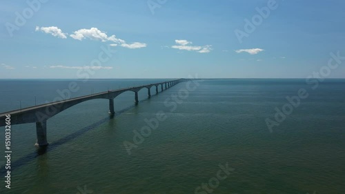 Wallpaper Mural Aerial View of confederal bridge in Prince Edward Island, Canada. High quality photo Torontodigital.ca