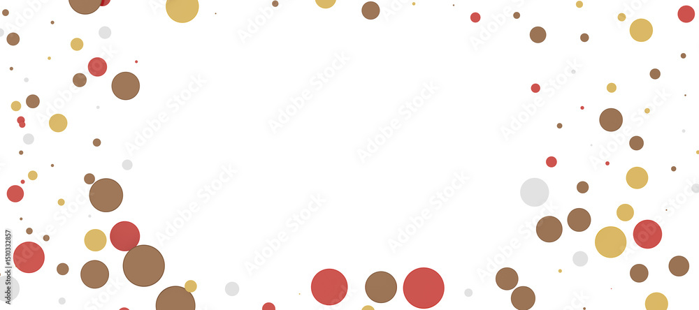 Sunburst and colorful confetti background frame illustration Sunburst and colorful confetti background frame illustration