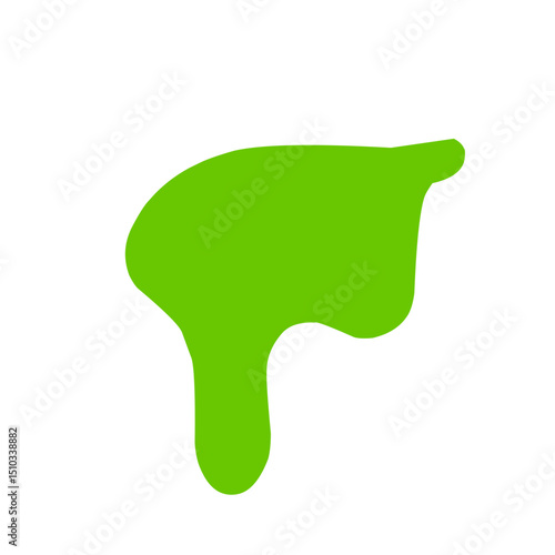 Green slime drop