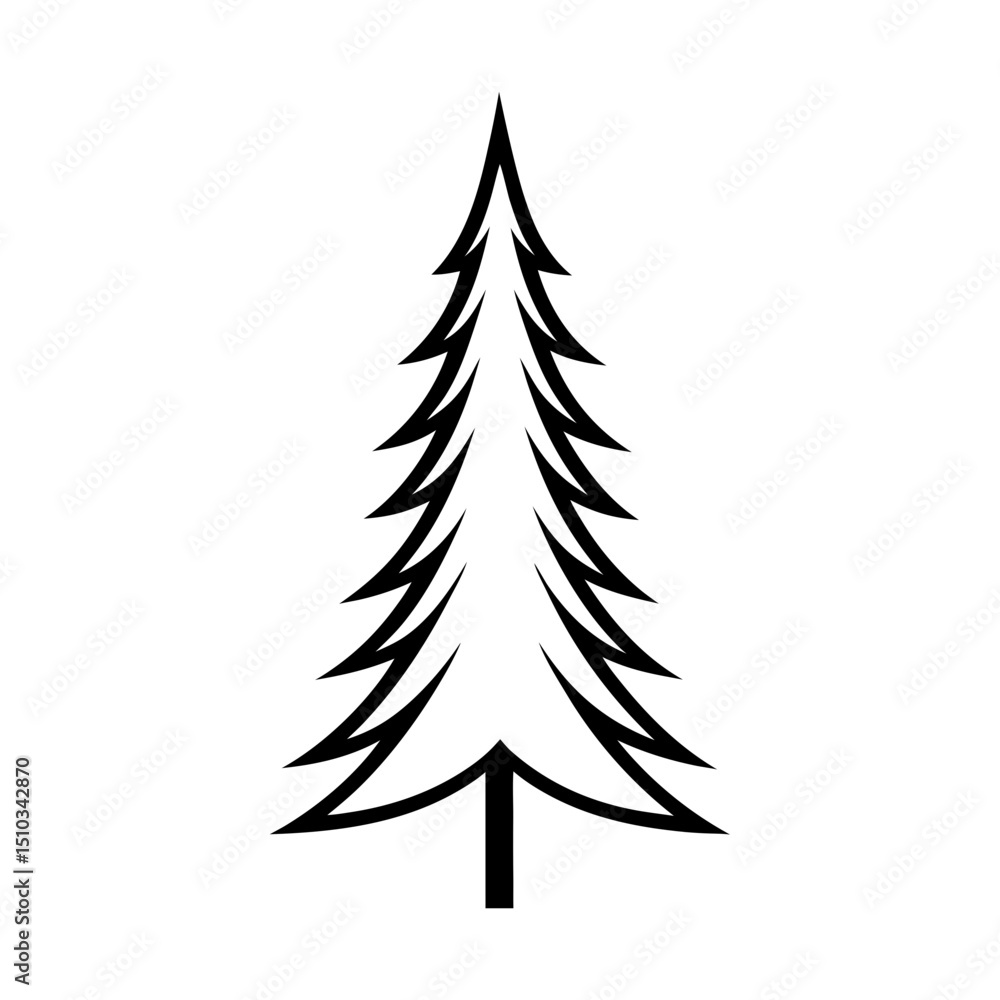 Fototapeta premium christmas tree vector