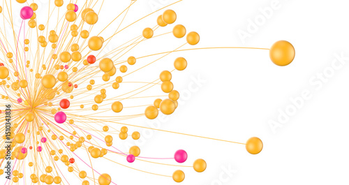 network holding in hand 3d ...