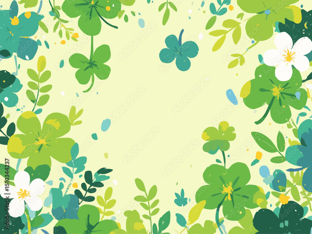 Clover Leaves Background illustration Clover Leaves Background illustration