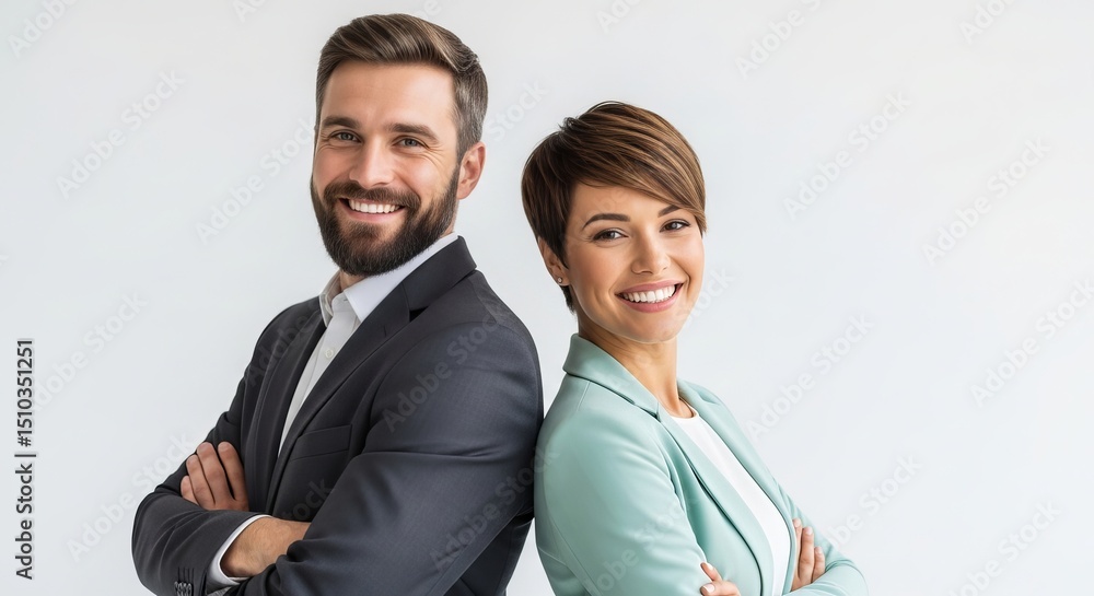 Confident Business Professionals A Portrait of Teamwork and Success Confident Business Professionals A Portrait of Teamwork and Success