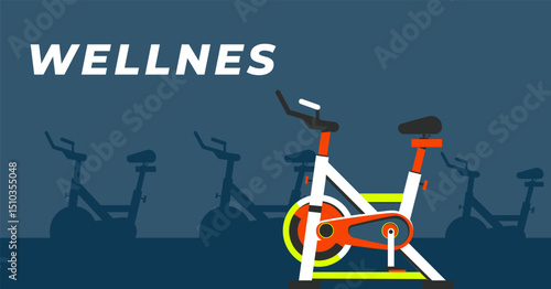 Stationary bike background