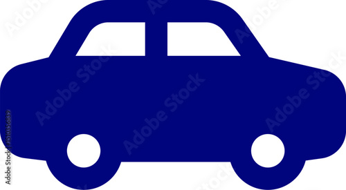 Vector illustration of a car. Modern Sedan line silhouette. Hand drawing Sedan car