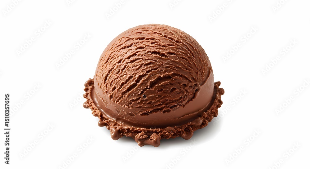 Fototapeta premium Chocolate Ice Cream Scoop