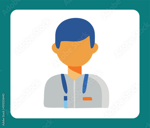 vector illustration of a doctor