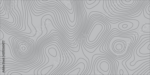  A seamless vector pattern of thin, light gray contour lines on a solid medium gray background, forming an abstract topographic map.