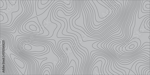  A seamless vector pattern of thin, light gray contour lines on a solid medium gray background, forming an abstract topographic map.