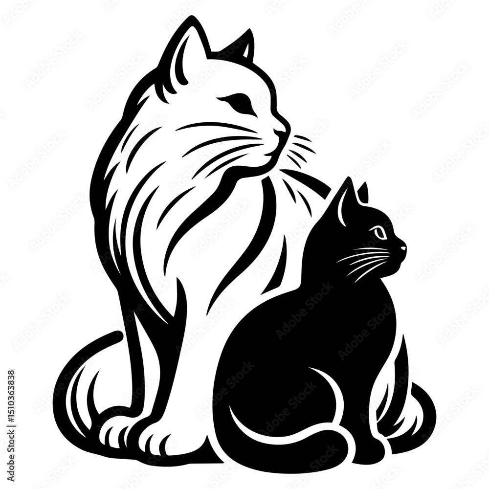 Obraz premium Cats Illustration